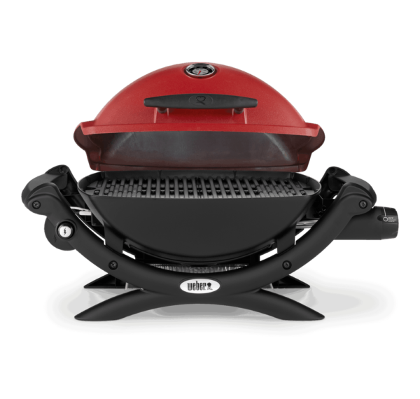 Weber Baby Q (Q1200) Red - front with hood open